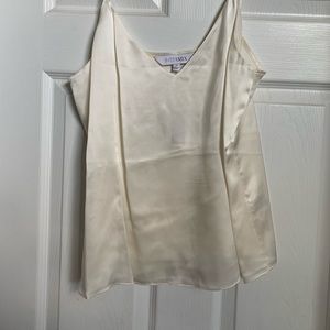 NWT- Intermix 100% Silk Camisole Ivory Tank Top